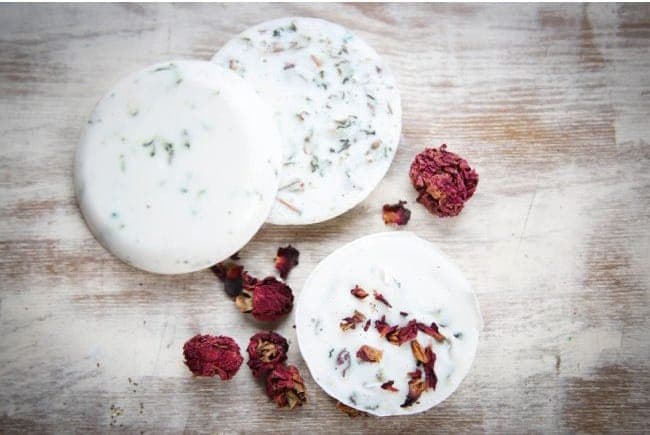dry rose petal soap