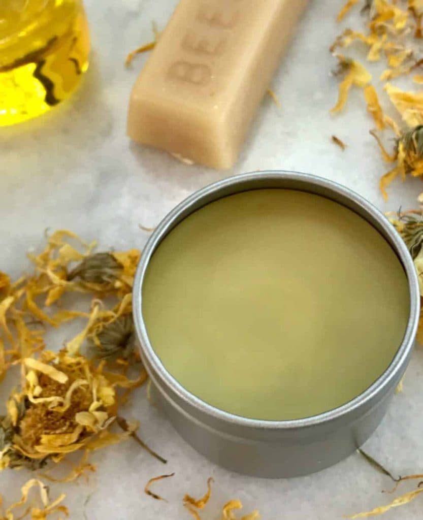 DIY calendula healing salve
