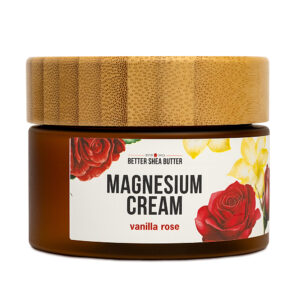 magnesium lotion for sleep and muscle cramps vanilla rose scent