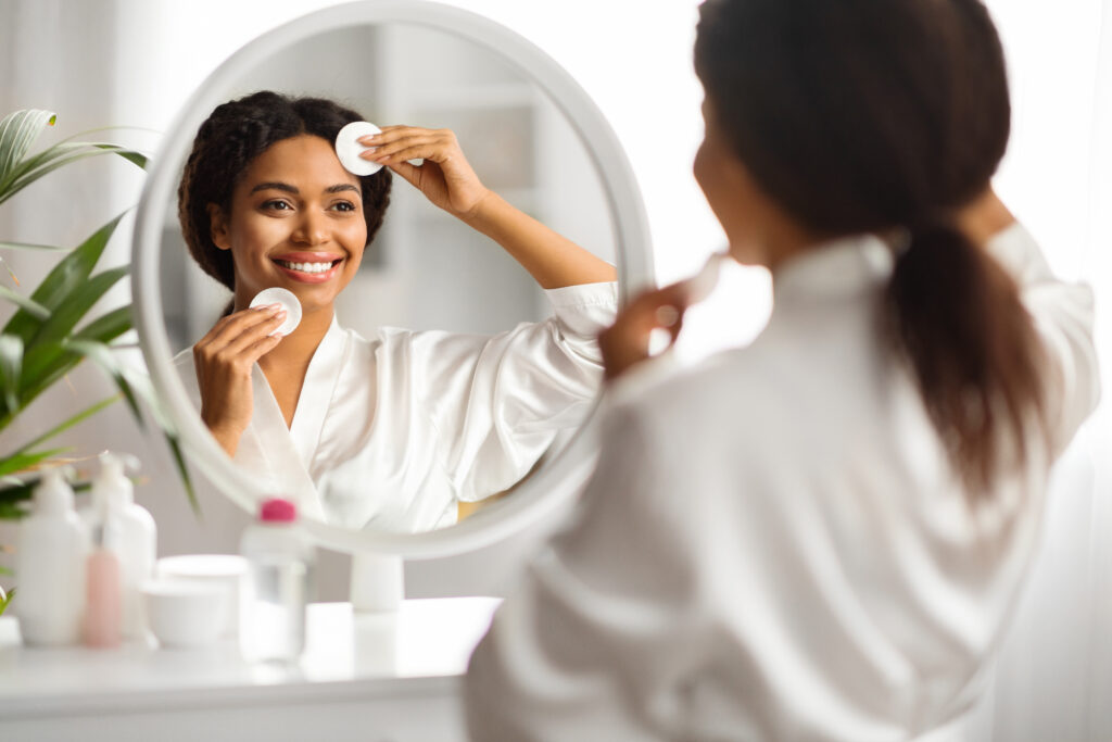 Skincare Routine toning